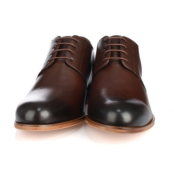 Scarpe rialzanti KALABRIA da uomo su suola in cuoio + 7CM