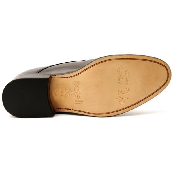 Scarpe rialzate da uomo  su suola in cuoio