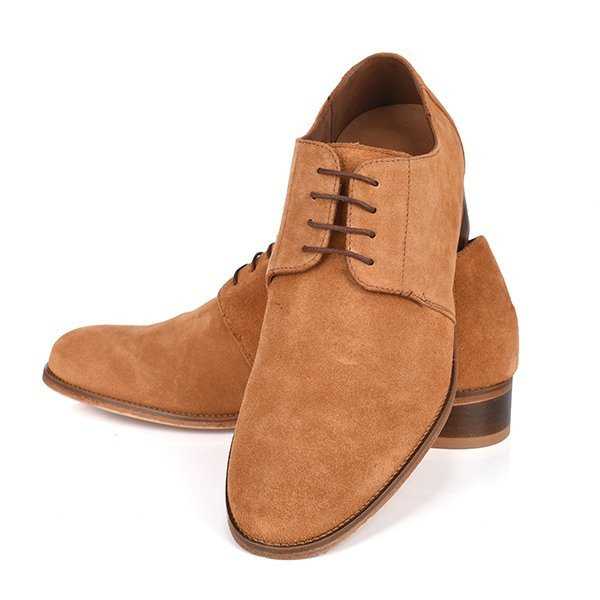 Scarpe rialzate da uomo SONDRIO su suola in cuoio + 7CM 