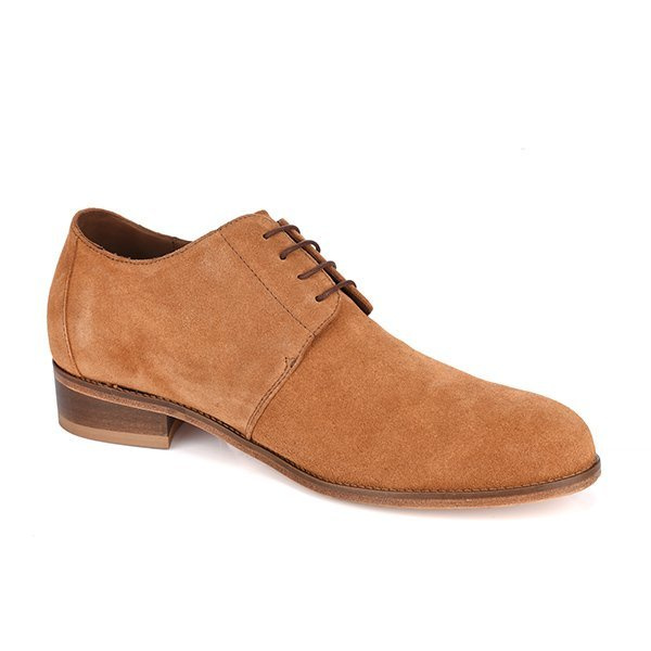 Scarpe rialzate da uomo SONDRIO su suola in cuoio + 7CM 